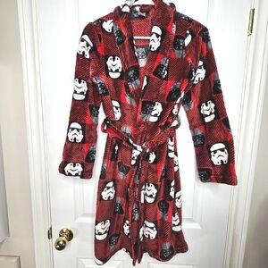 Star Wars Stormtrooper Kids Fleece Robe Red Cozy Unisex Boy's Size L